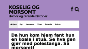What Koseligogmorsomt.no website looked like in 2016 (7 years ago)