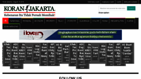 What Koranjakarta.com website looked like in 2016 (7 years ago)