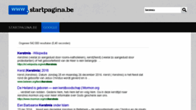 What Kerstmis.startpagina.be website looked like in 2016 (7 years ago)