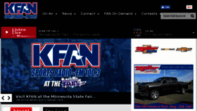 What Kfan.com website looked like in 2016 (7 years ago)