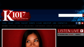 What K1017fm.com website looked like in 2016 (7 years ago)