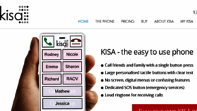 What Kisaphone.com.au website looked like in 2016 (7 years ago)