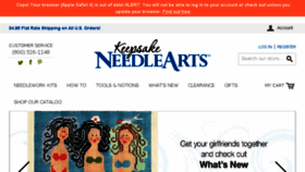 What Keepsakeneedlearts.com website looked like in 2016 (7 years ago)