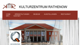 What Kulturzentrumrathenow.de website looked like in 2016 (7 years ago)