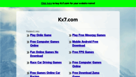 What Kx7.com website looked like in 2016 (8 years ago)