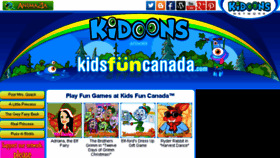 What Kidsfuncanada.com website looked like in 2016 (7 years ago)
