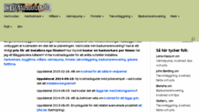 What Kostnadsguiden.se website looked like in 2016 (7 years ago)