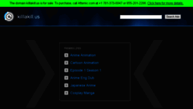 What Killlakill.us website looked like in 2016 (8 years ago)