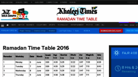 What Khaleejtimes.ae website looked like in 2016 (7 years ago)