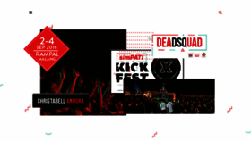What Kickfest.com website looked like in 2016 (7 years ago)