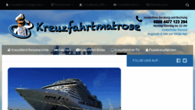 What Kreuzfahrtmatrose.com website looked like in 2016 (7 years ago)
