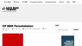 What Kata-bijak.xyz website looked like in 2016 (7 years ago)