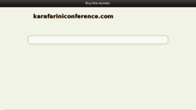What Karafariniconference.com website looked like in 2016 (7 years ago)