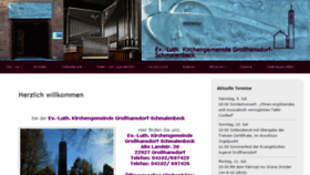 What Kirchengemeindegrosshansdorf.de website looked like in 2016 (7 years ago)