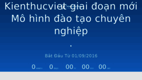 What Kienthucviet.vn website looked like in 2016 (7 years ago)