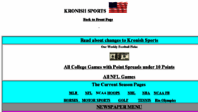 What Kronishsports.com website looked like in 2016 (7 years ago)