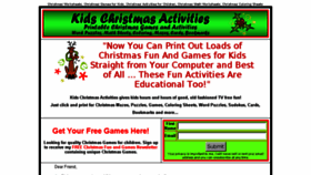 What Kids-christmas-activities.com website looked like in 2016 (7 years ago)