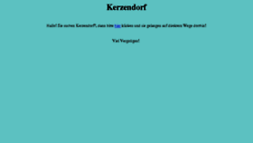 What Kerzendorf.com website looked like in 2016 (7 years ago)