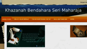 What Khazanahbendaharaserimaharaja.com website looked like in 2016 (7 years ago)