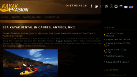 What Kayak-evasion.fr website looked like in 2016 (7 years ago)