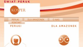 What Kosper-peruki.pl website looked like in 2016 (7 years ago)