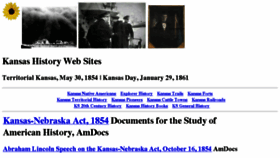 What Kansashistory.us website looked like in 2016 (7 years ago)