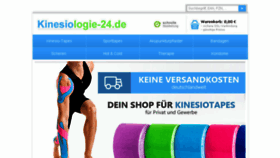 What Kinesiotape24.de website looked like in 2016 (7 years ago)