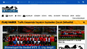 What Kayserihaberim.com website looked like in 2016 (7 years ago)