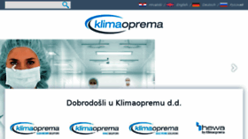 What Klimaoprema.hr website looked like in 2016 (7 years ago)