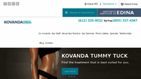 What Kovandaplasticsurgery.com website looked like in 2016 (7 years ago)