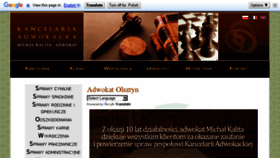 What Kancelariaolsztyn.pl website looked like in 2016 (7 years ago)