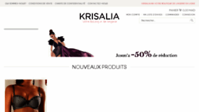 What Krisalia.ma website looked like in 2016 (7 years ago)