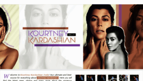 What Kourtney-daily.com website looked like in 2016 (7 years ago)