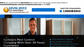 What Kevinjoyceservices.com.au website looked like in 2016 (7 years ago)