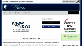 What Knewthenews.com website looked like in 2016 (7 years ago)