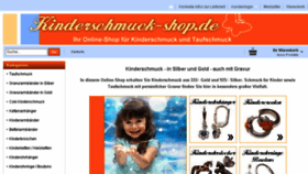 What Kinderschmuck-shop.de website looked like in 2016 (7 years ago)