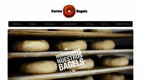 What Karmabagels.com website looked like in 2016 (7 years ago)