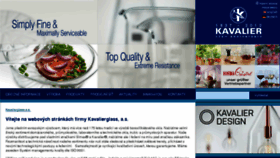 What Kavalier.cz website looked like in 2016 (8 years ago)
