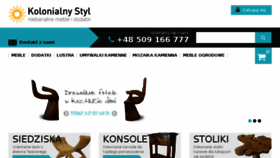What Kolonialnystyl.pl website looked like in 2016 (7 years ago)