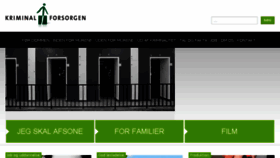 What Kriminalforsorgen.dk website looked like in 2016 (8 years ago)