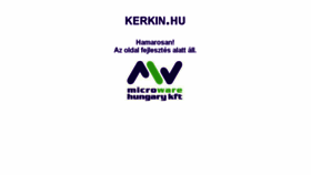 What Kerkin.hu website looked like in 2016 (7 years ago)
