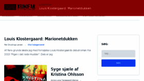 What Krimifan.dk website looked like in 2016 (7 years ago)
