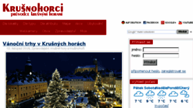 What Krusnohorci.net website looked like in 2016 (7 years ago)