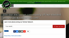 What Koolthemes.com website looked like in 2016 (7 years ago)