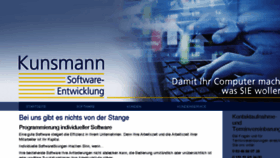 What Kunsmann.de website looked like in 2016 (7 years ago)