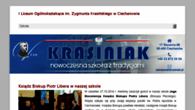 What Krasiniak.pl website looked like in 2016 (7 years ago)