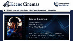 What Keenecinemas.com website looked like in 2016 (7 years ago)