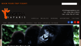 What Kagerasafaris.com website looked like in 2016 (7 years ago)