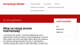 What Korepetycjebielsko.pl website looked like in 2016 (7 years ago)