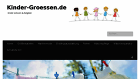 What Kinder-groessen.de website looked like in 2016 (7 years ago)
